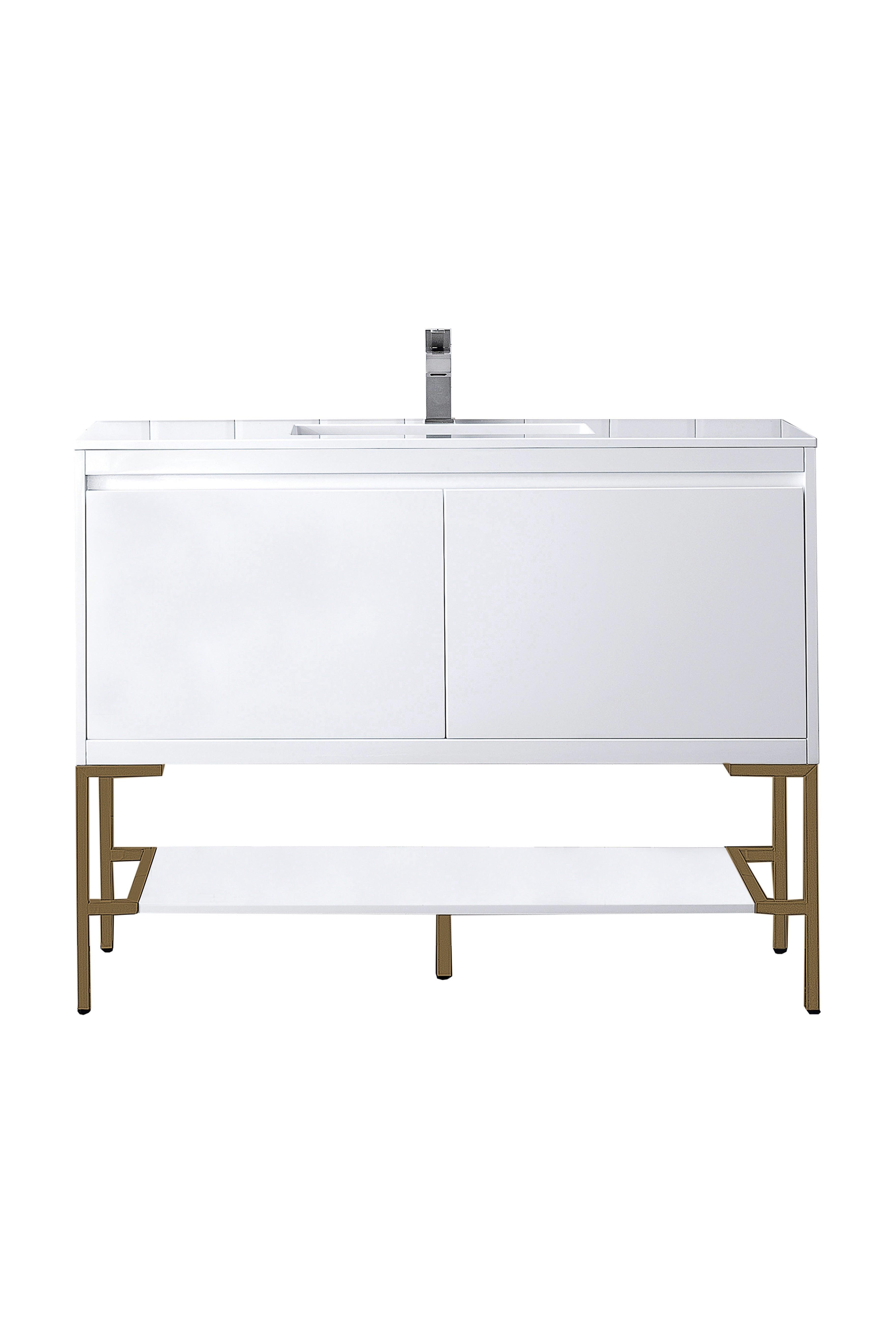 Milan 47.3" Single Vanity - NJ Artisan Cabinets