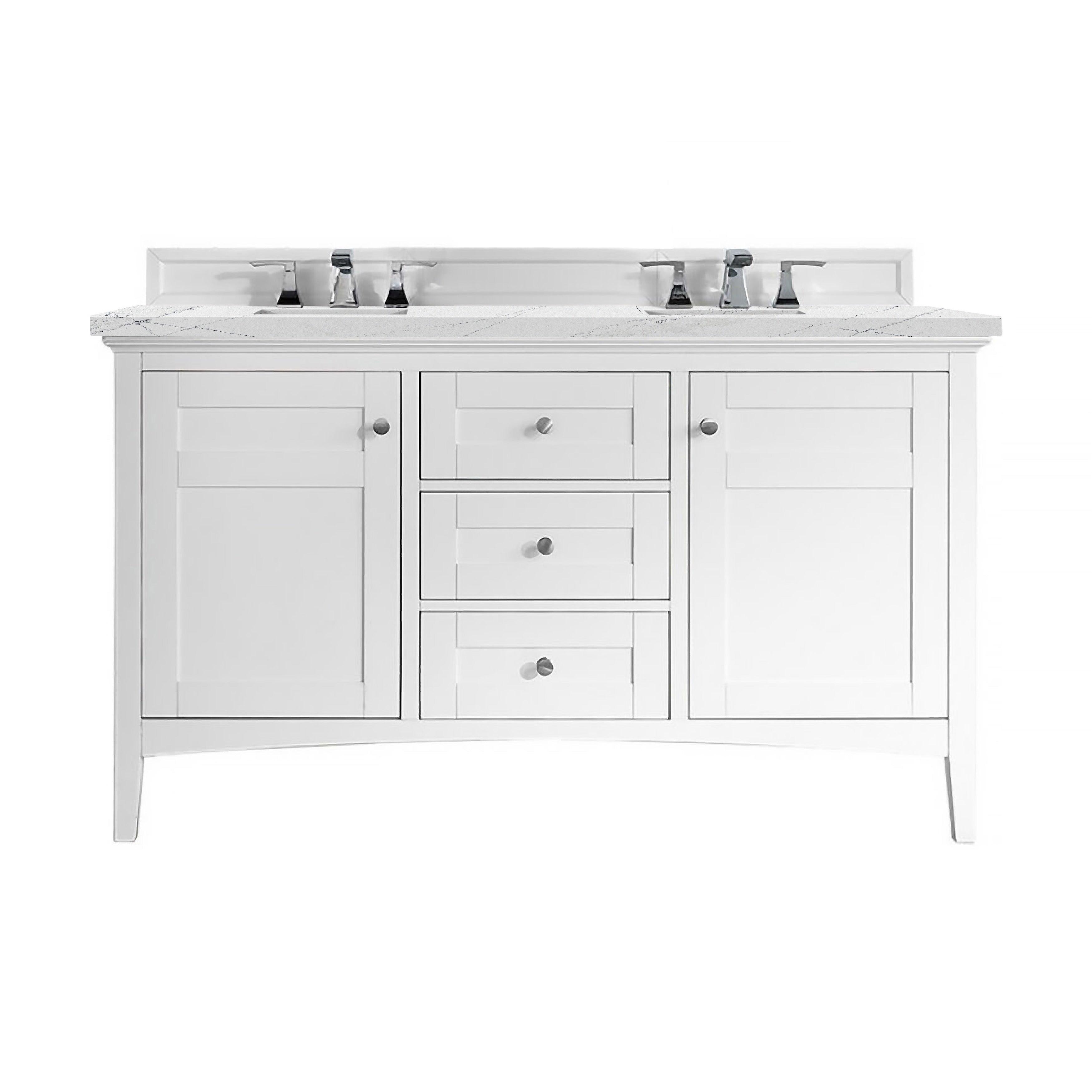 Palisades 60" Double Vanity - NJ Artisan Cabinets