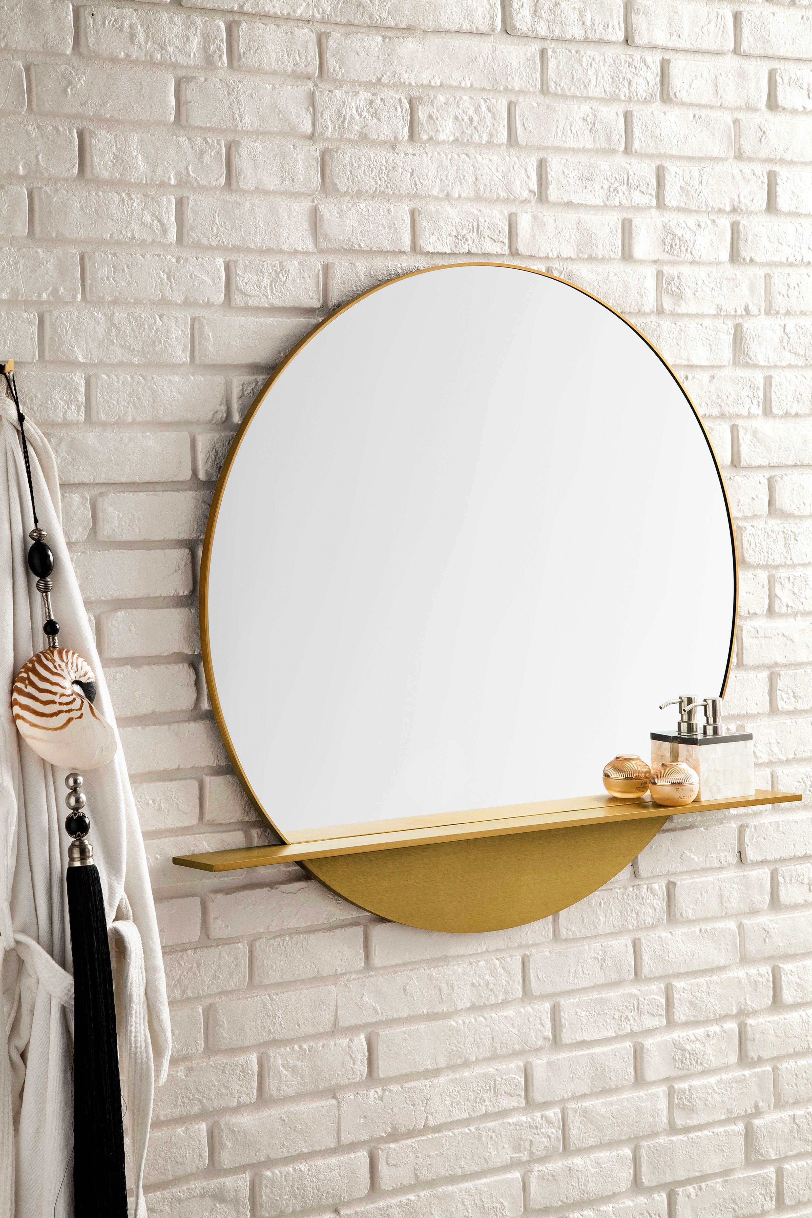 JMV Platform 36 inch mirror radiant gold side view