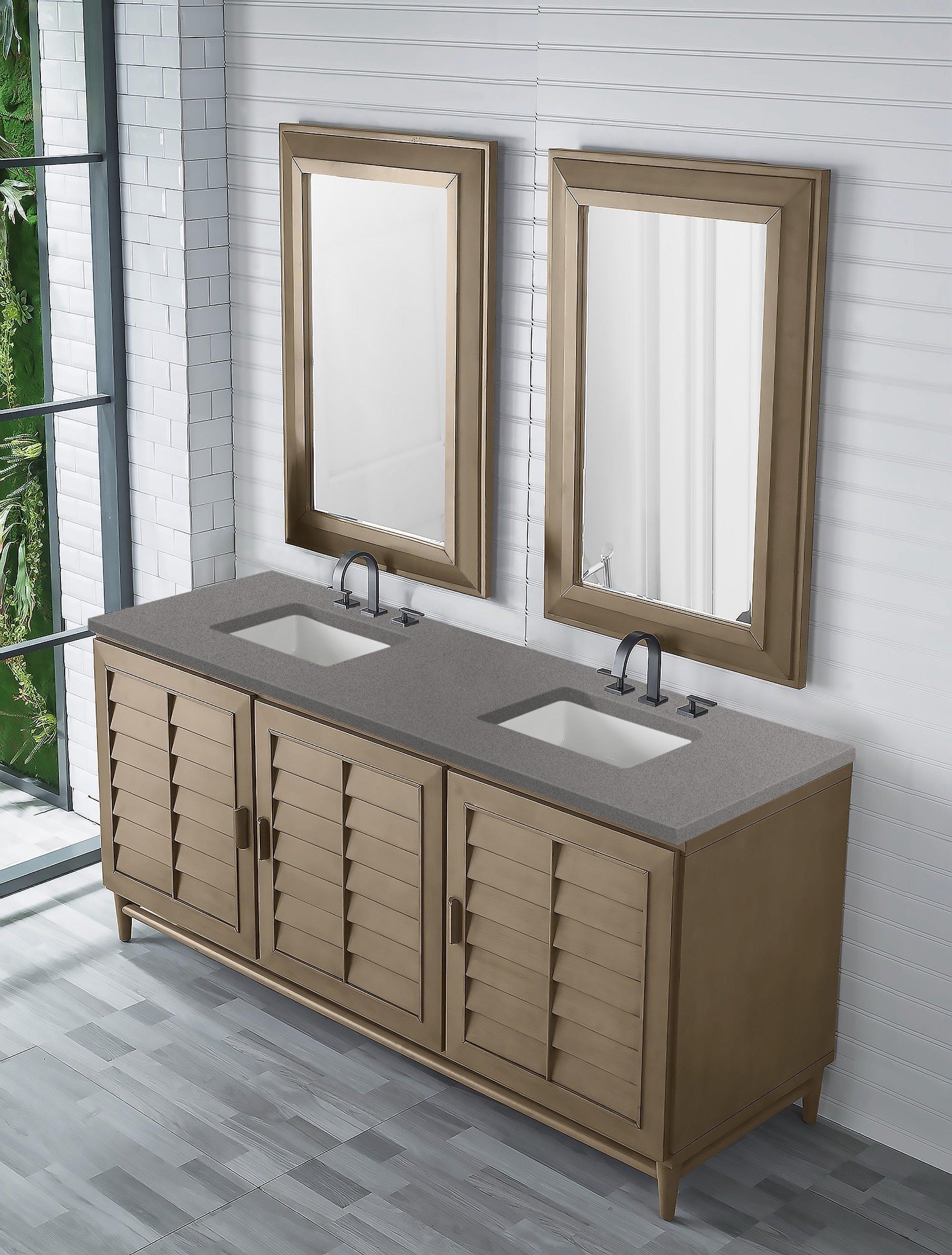 Portland 72" Double Vanity - NJ Artisan Cabinets