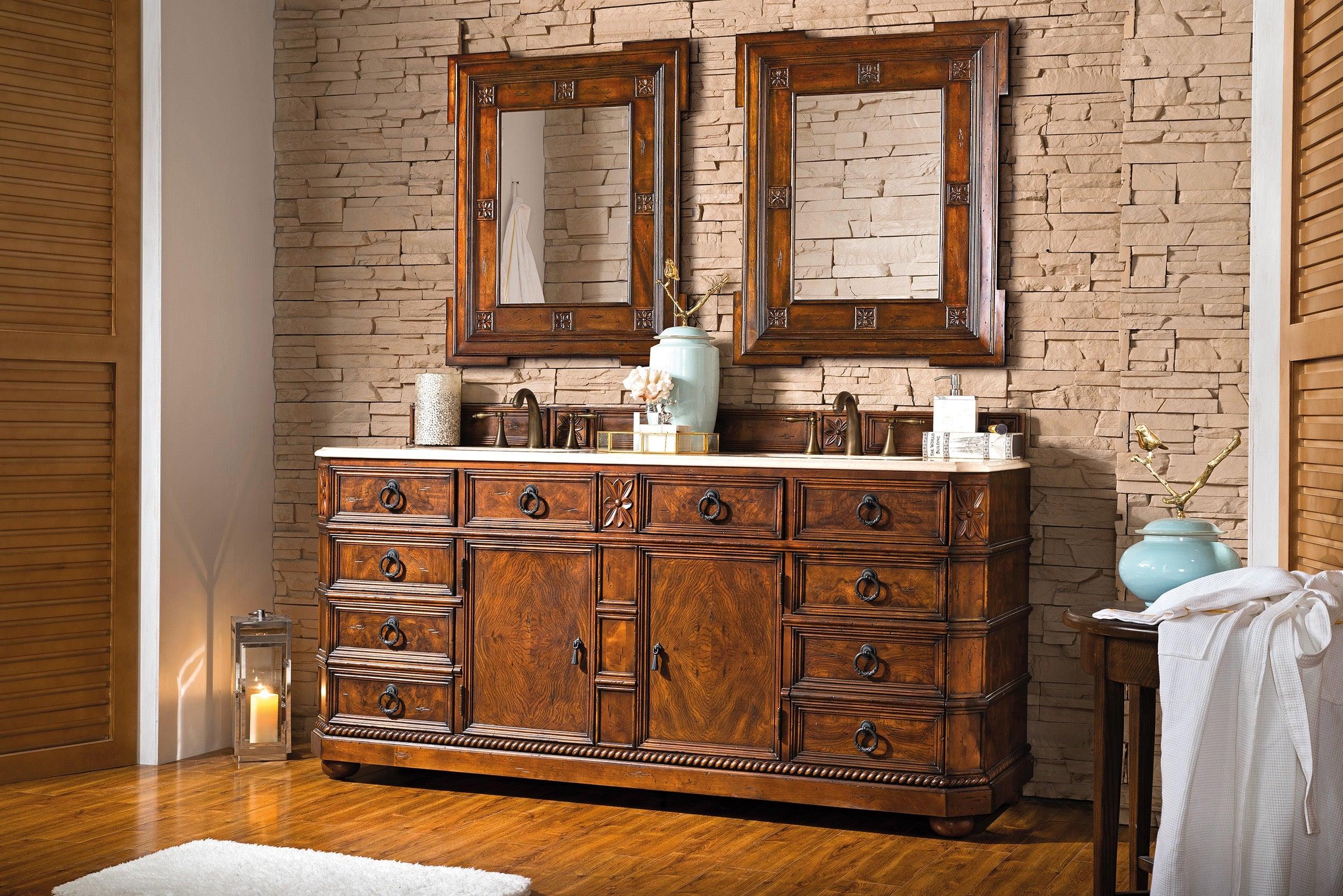 Regent 71" Double Vanity - NJ Artisan Cabinets