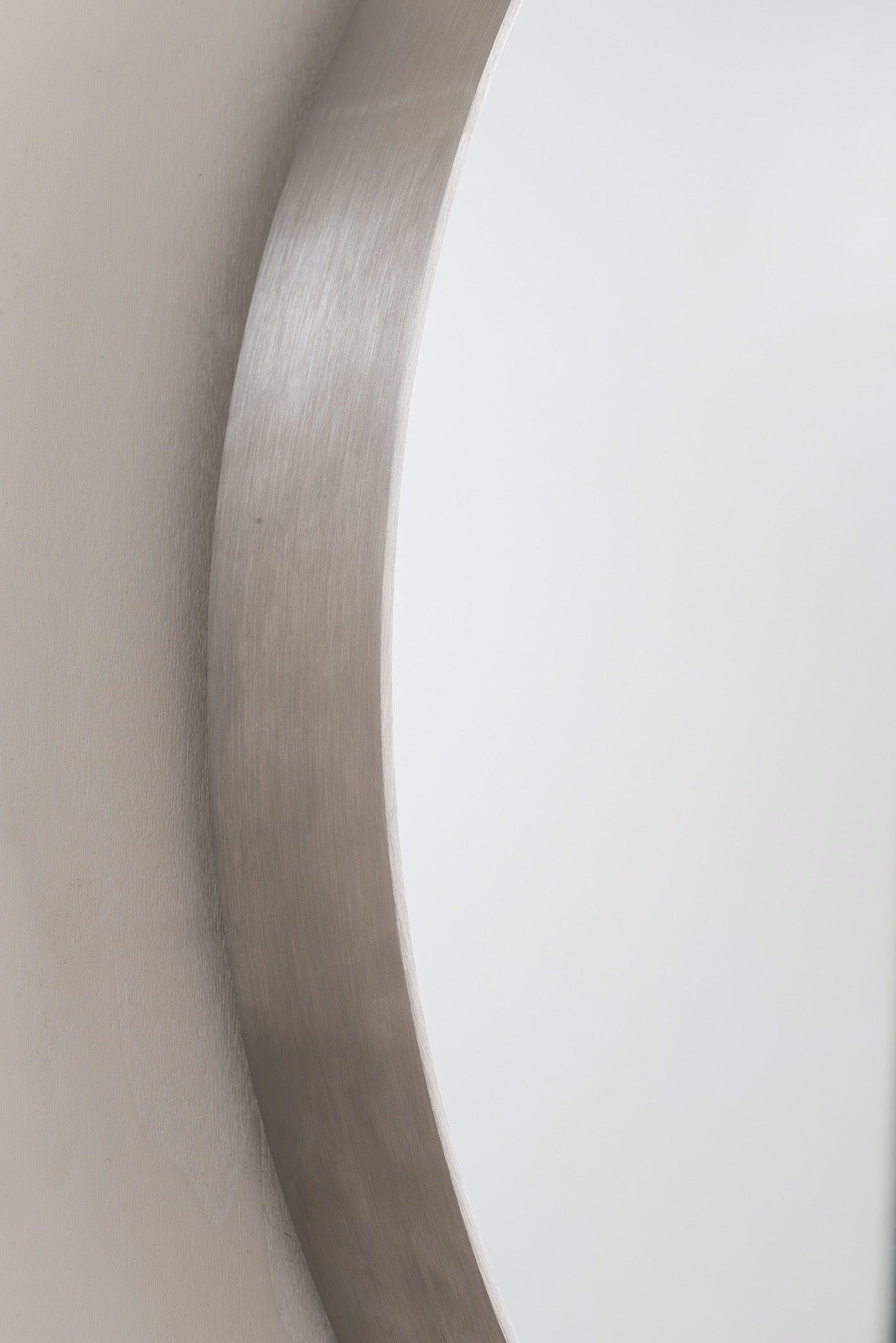 JMV Simplicity 20 inch mirror brushed nickel close view 2